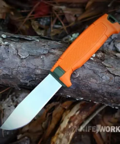 Morakniv Amberg Full Flat Hunting (S) - 4.25" 14C28N Stainless Steel Full Flat Plain Edge Blade, TPE Handle - 14700