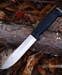 Morakniv Mörkret Elmax (S) - 6.02" Elmax High Flat Plain Edge Blade, Pitch Black Polypropylene Handle - 14702
