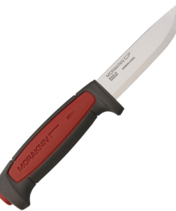 Mora Pro C Fixed Blade, 3 5/8" Carbon Steel Plain Blade, Rubberized Overmold Handle-FT01508