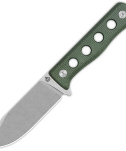 QSP Canary Fixed Blade - 4.25" Cr8Mo2VSi, Green Micarta QS155C1