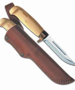 Marttiini Condor De Luxe Classic Fixed Blade, Stainless, Curly Birch Handle