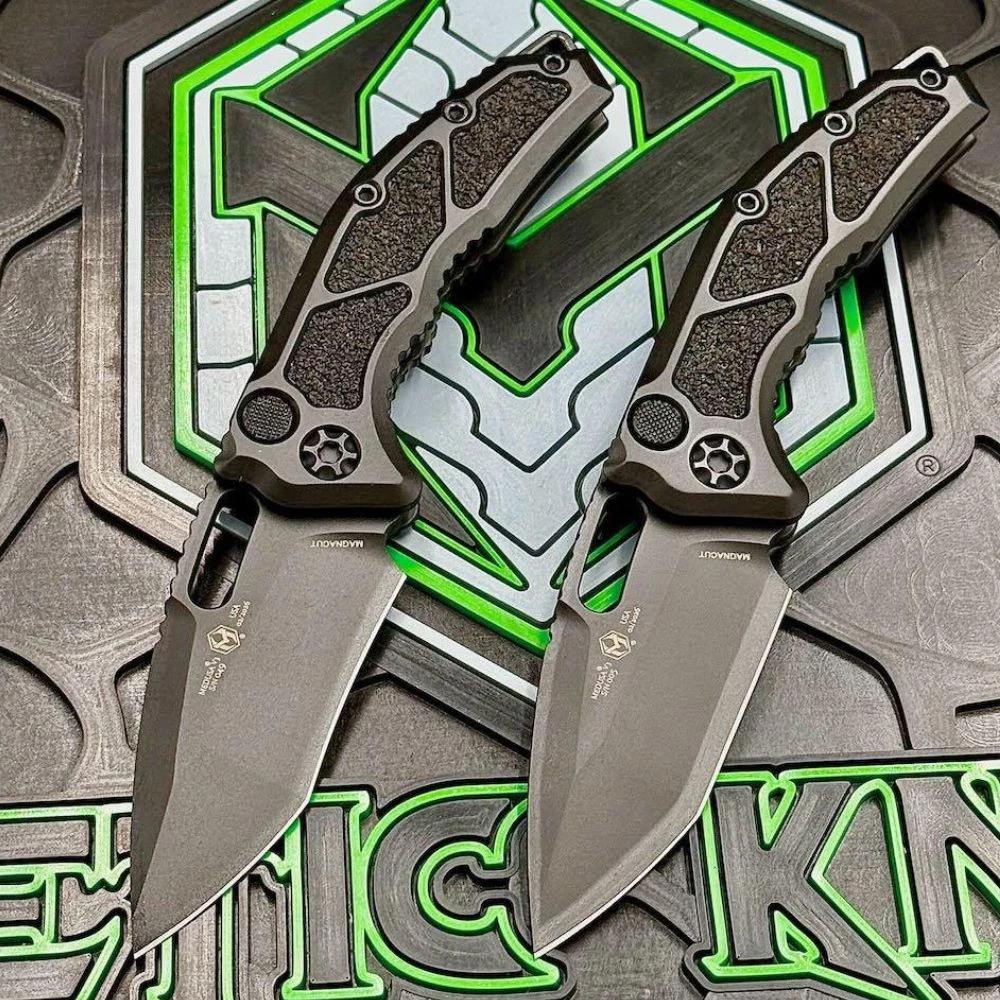 Heretic Auto Medusa - 3.25" CPM MagnaCut Tanto Blade, Secret Cel Shade - H011-CS-SC