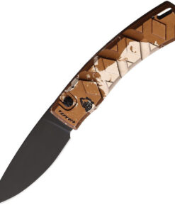 Piranha X - Tan Camo Alum (3.3" Black 154CM) PKCP14C