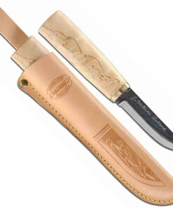 Marttiini Carving Knife Arctic, Carbon Steel, Curly Birch Handle