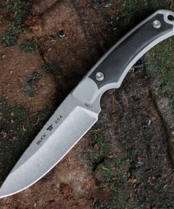 Buck 663 Alpha Guide Select – 4.375" 420HC Plain Blade Gray/Black GFN Handle 0663GYS-B