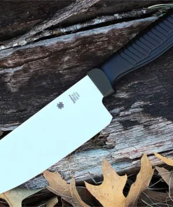 Spyderco Santoku - 6.81" MBS‑26 Satin Plain, Black Poly K08PBK