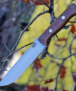 Bark River 113MNC Bravo 1.5, 5.8" A-2 Plain Blade, Natural Canvas Micarta Handle