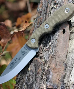 TOPS Knives Mini Scandi - Green Canvas Micarta (3" 1095) TPMSKTBF