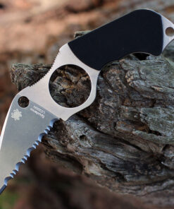 Spyderco Swick 5 Large - 2.73" LC200N Satin SpyderEdge Wharncliffe Black G-10 FB14S5