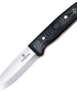 Victorinox Large Outdoor Master VN42261, 4.0" Satin Stainless Drop Point Blade, Black/Blue Micarta Handle