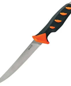 Buck Knives HooketSet  Freshwater Fillet - Gry/Org Rubber (6" 5Cr15MoV ) 144ORS