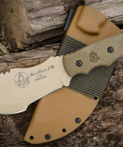 Tops Tom Brown Tracker, Desert Tan Micarta Handle, Kydex Sheath