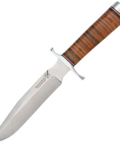 Blackjack BCB7L Classic Model, 7" A-2 SS Plain Blade, Leather Handel, Leather Sheath