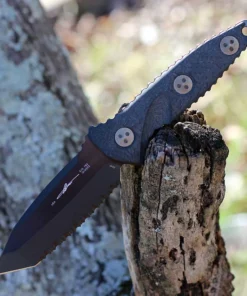 Microtech Socom Alpha Mini T/E - Black Carbon Fiber (3.75" Blk 204P) 114M-1DLCCFS